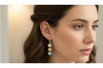 Alashan Agate Drop Earrings